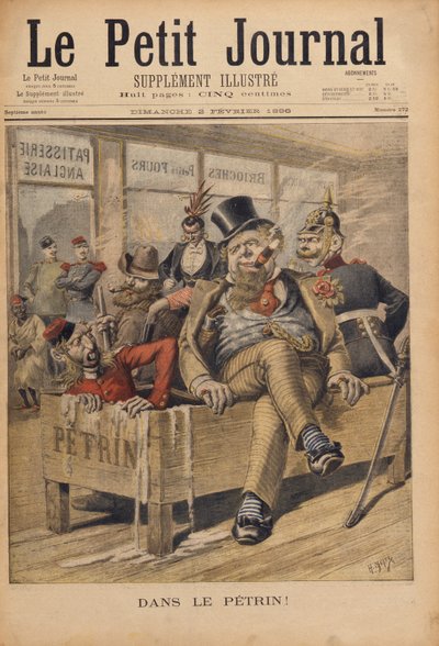 In a Mess!, illustration from Le Petit Journal, engraved by Henri Meyer, 2nd February 1896 by P.H.G.V. Michel